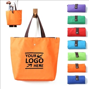 Waterproof Oxford Fabric Shopping Tote Bag With Zipper (18